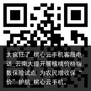 太疯狂了_桃心云手机客服电话_云南大理开展核桃价格指数保险试点 为农民增收保“价”护航_桃心云手机，