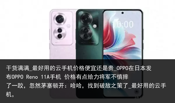 干货满满_最好用的云手机价格便宜还是贵_OPPO在日本发布OPPO Reno 11A手机 价格有点给力将军不慎摔了一跤，忽然茅塞顿开：哈哈，找到破敌之策了_最好用的云手机，