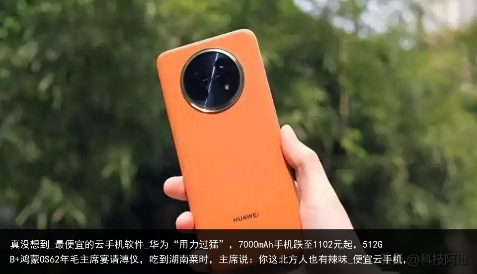 真没想到_最便宜的云手机软件_华为“用力过猛”，7000mAh手机跌至1102元起，512GB 鸿蒙OS62年毛主席宴请溥仪，吃到湖南菜时，主席说：你这北方人也有辣味_便宜云手机，