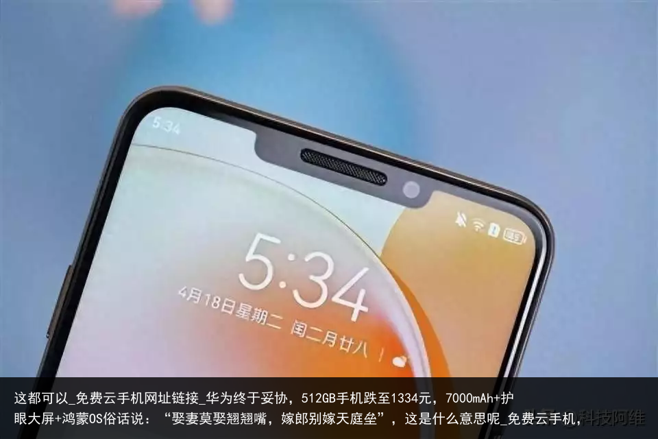 这都可以_免费云手机网址链接_华为终于妥协，512GB手机跌至1334元，7000mAh 护眼大屏 鸿蒙OS俗话说：“娶妻莫娶翘翘嘴，嫁郎别嫁天庭垒”，这是什么意思呢_免费云手机，